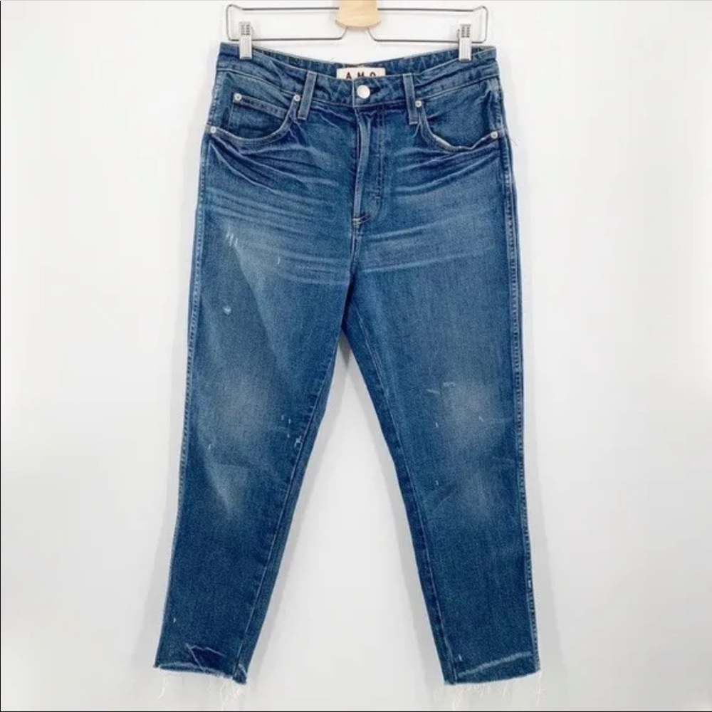 Amo Ace Relaxed Fit Tapered Leg Jean Ankle Length Field Trip Wash Nwt
